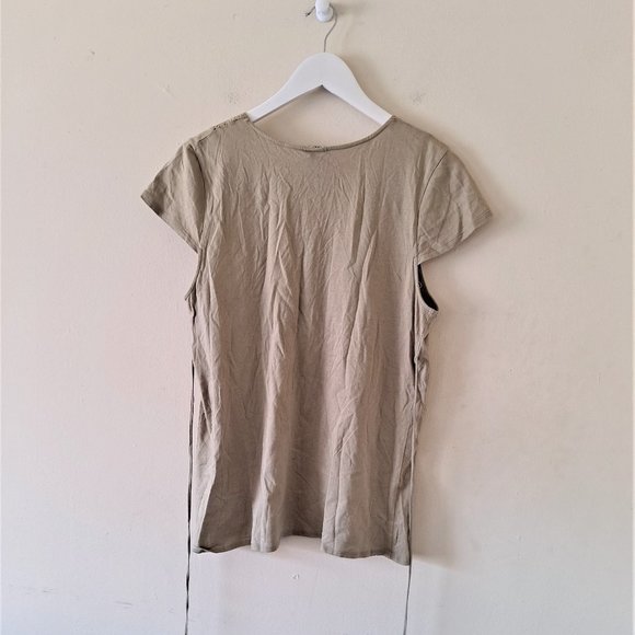 Route 66 Olive Green Top with Tie Belt - L - Picture 5 of 6